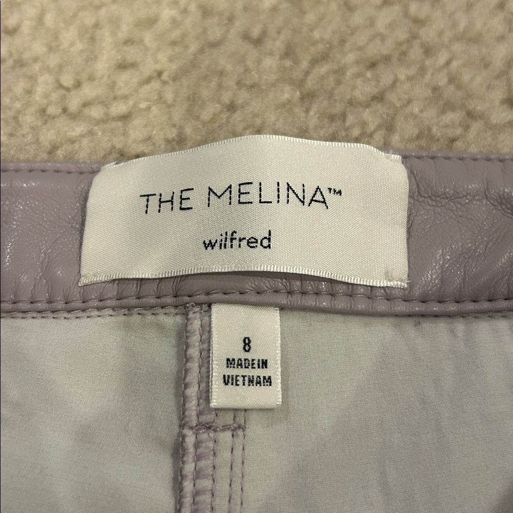 Aritzia Wilfred Melina high-rise straight-leg vegan leather pants - Picture 3 of 7